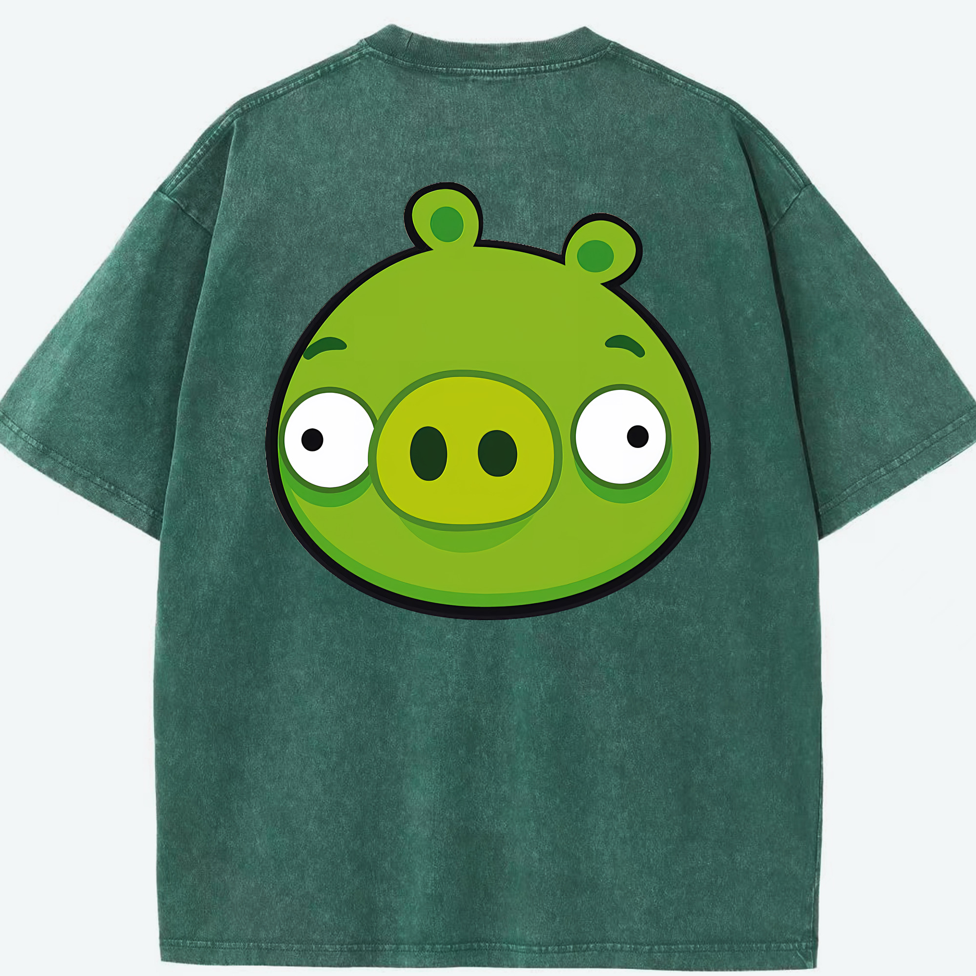 （画像用） Angry Birds アングリーバード 綿100% ヴィンテージ風 半袖Tシャツ（背面プリント）